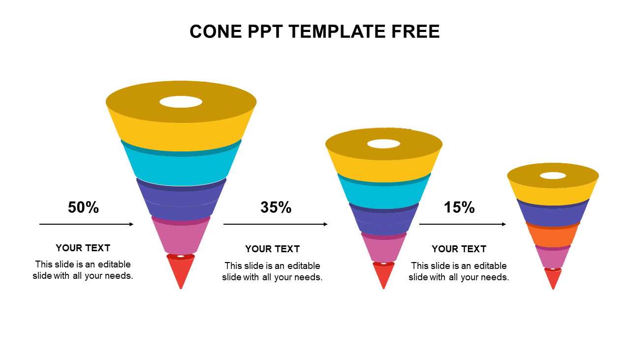 Amazing Cone PPT Template For Business Presentations